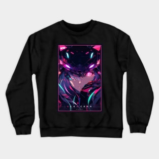 Anime Cat Girl | Quality Anime Design | Chibi Cat Girl Miaw | Manga Anime Art Crewneck Sweatshirt